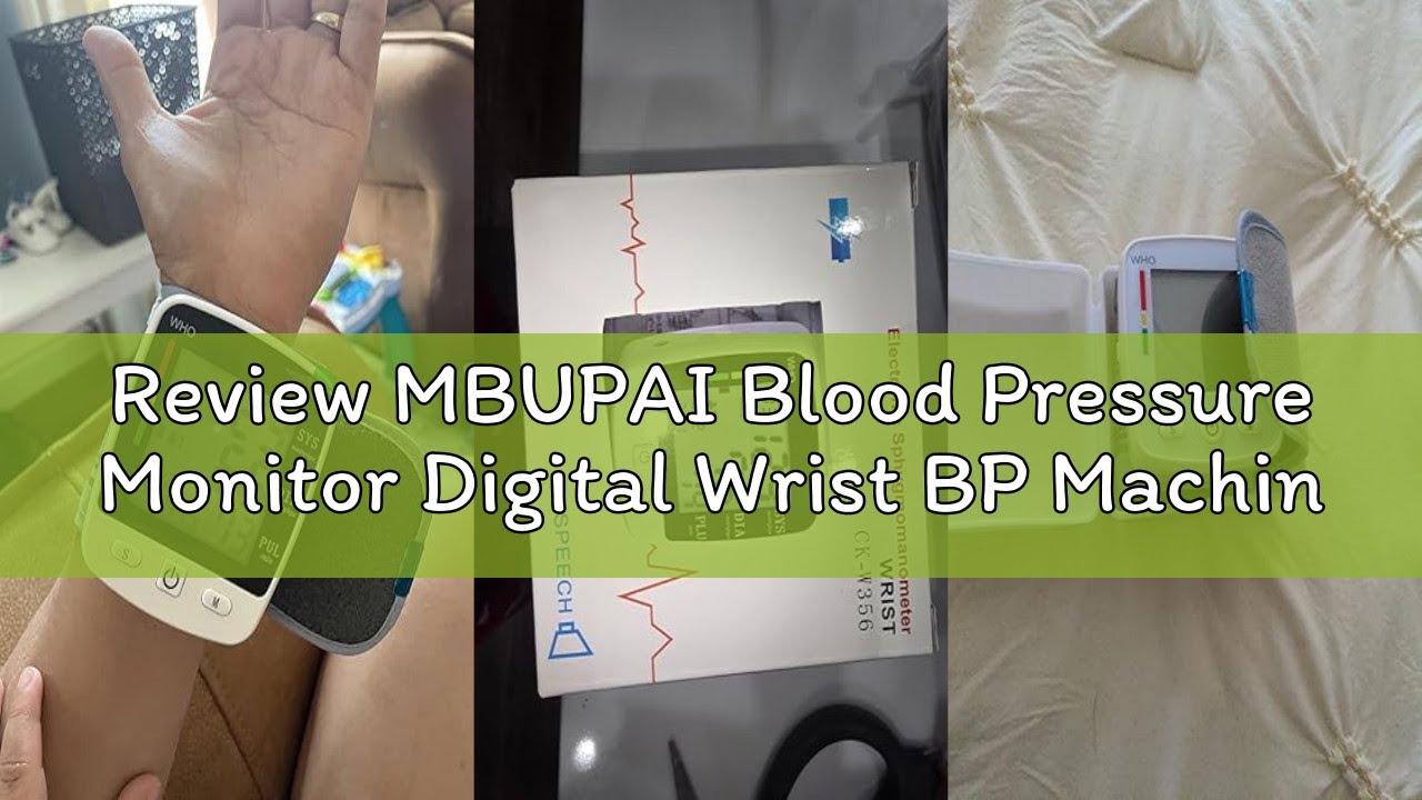 Review MBUPAI Blood Pressure Monitor Digital Wrist BP Machine Automatic Adjustable Cuff ( 5.3 to 7.7