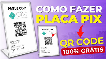 Como criar um QRcode PARA CHAVE PIX Fácil e Grátis