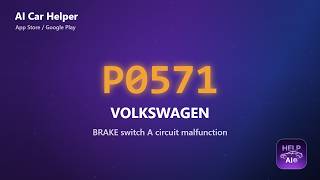 Volkswagen P0571 Error Code Explained | BRAKE switch A circuit malfunction