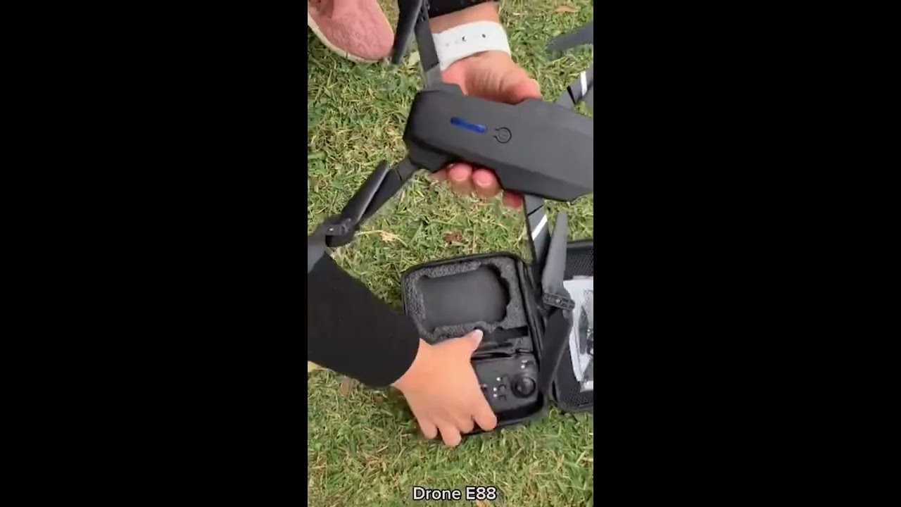 JolyPops 4K Dual Camera Folding Drone Long Battery Life E88