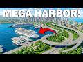 INSANE Passenger Harbor Build in Cities Skylines 2