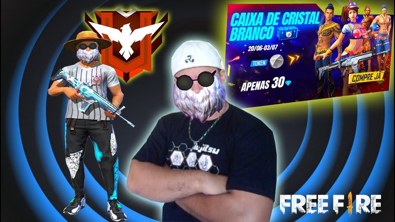 FREE FIRE AO VIVO+JOGADO GEMADO 100%+NOVO GEL+NOVA CAMISETA DE TIME#