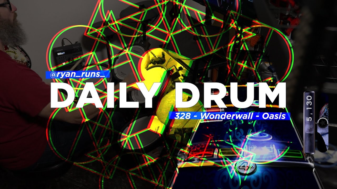 Daily Drum 328 Wonderwall Oasis YouTube