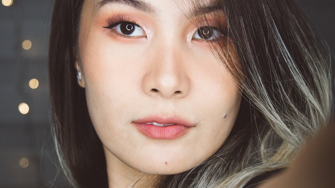 Cinematic Get Ready With Me | コーラルメイク | Coral Monochromatic Makeup ft Colourpop Sweet Talk Palette