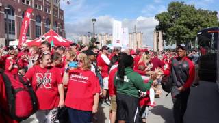Huskers Unity Walk vs Illinois 2016