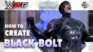How to create Black Bolt in WWE 2K17 (Without Mod and Custom Logo)✔