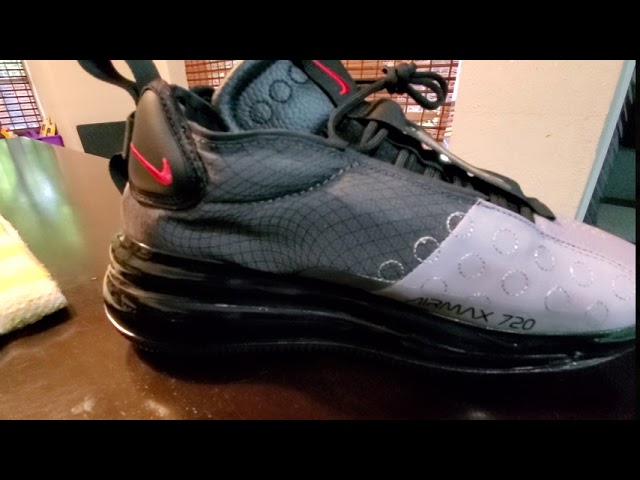 Nike Air Max 720 Waves White Black Wolf-Grey On Feet And Up Close Look -  Youtube