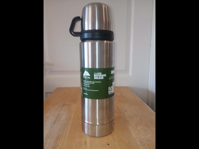 Ozark Trail 1.1 Liter (37.1954 fl oz) Double Wall Thermos Set with Cup 