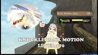 Knuckle tank motion Build lvl 270 (Toram Online)