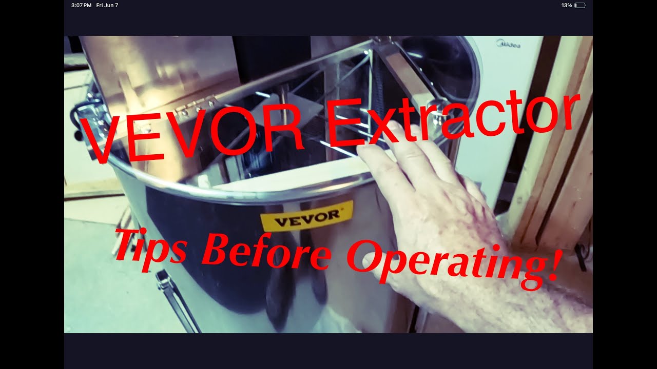 Vever Extractor Beekeeping | VEVOR Electric Honey Extractor - Tips Before Using! - YouTube