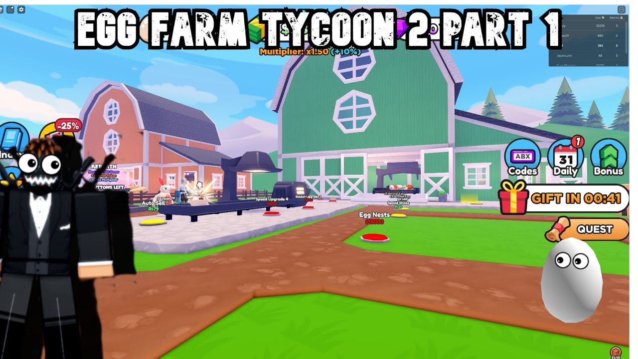 More About Egg Farm Tycoon 2, Image source: Roblox.com