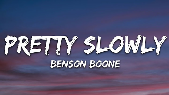 Benson Boone - Pretty Slowly (Lyrics)