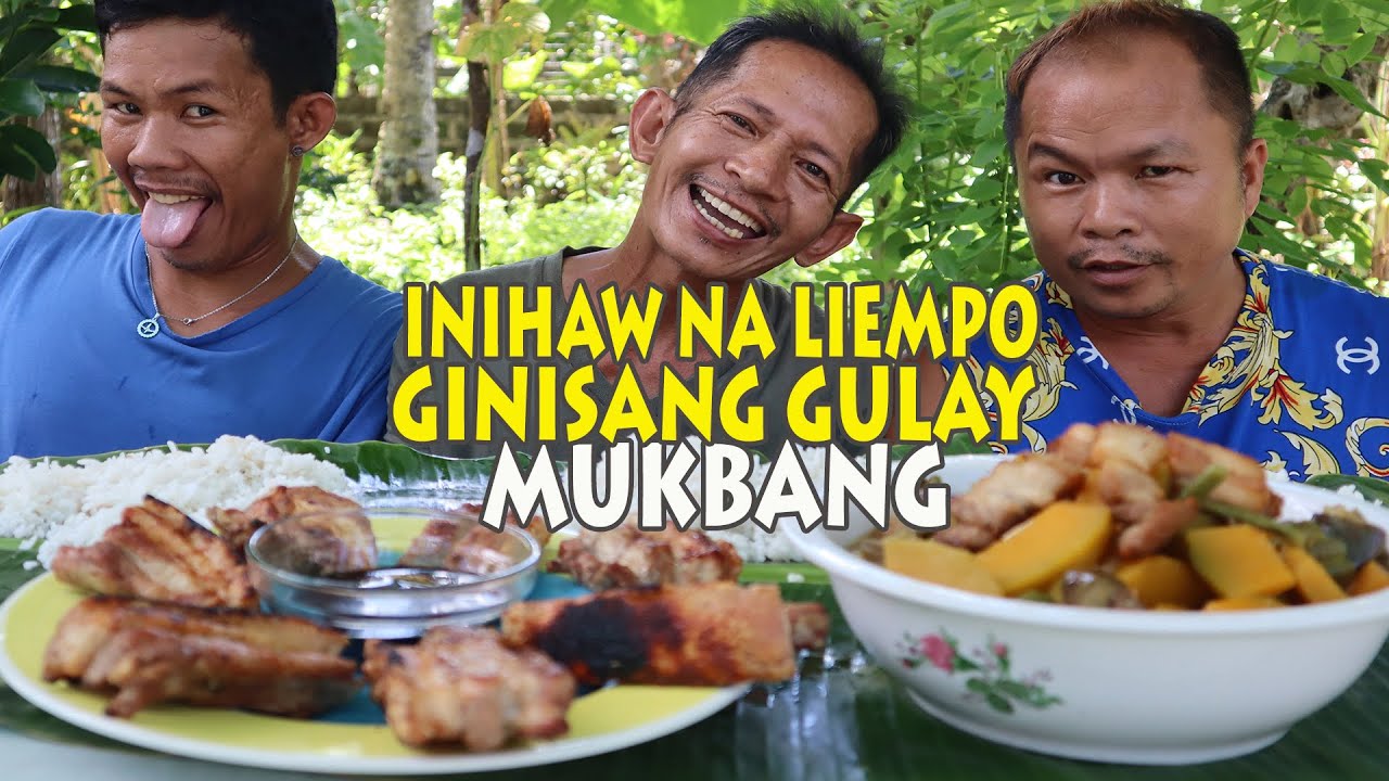 INIHAW NA BABOY AT GINISANG GULAY