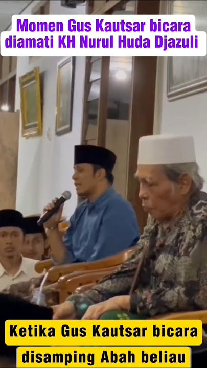When Gus Kautsar was speaking, next to him was KH Nurul Huda Djazuli #guskautsar #khnurulhudadjazuli