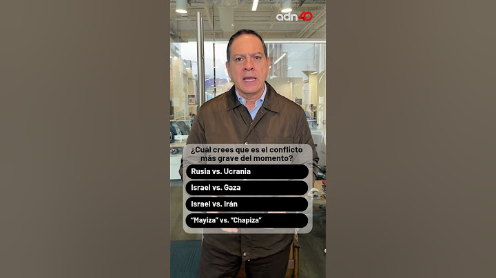 ¿Cuál crees que es el conflicto más grave del momento?