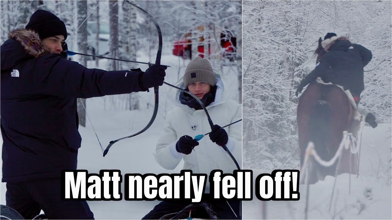 Мы попробовали конную стрельбу из лука в Финляндии… Во время верховой езды 😳🏹 | Жизнь с финскими ...