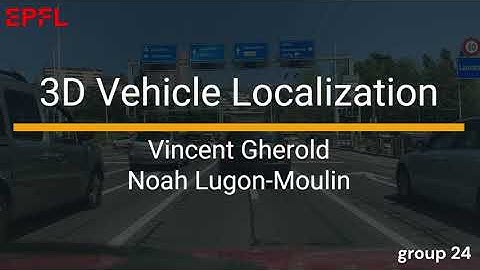 3D vehicules localization - Deep learning for autonomous vehicles - EPFL