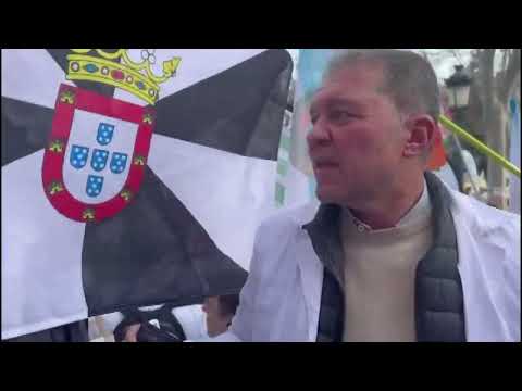 Manifestación  en contra del borrador del Estatuto Marco de los Profesionales de la Sanidad