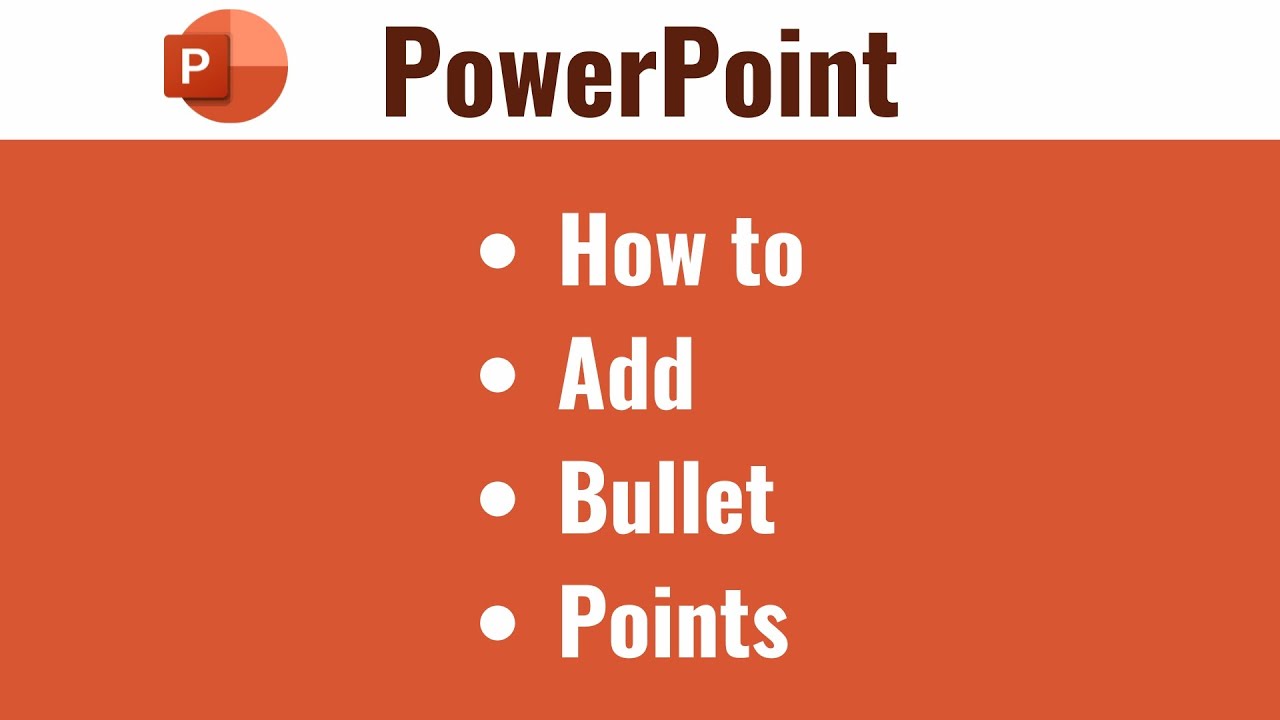 How to Add Bullet Points in PowerPoint - YouTube