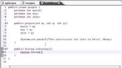 Video tutorial by Thenewboston 42: toString