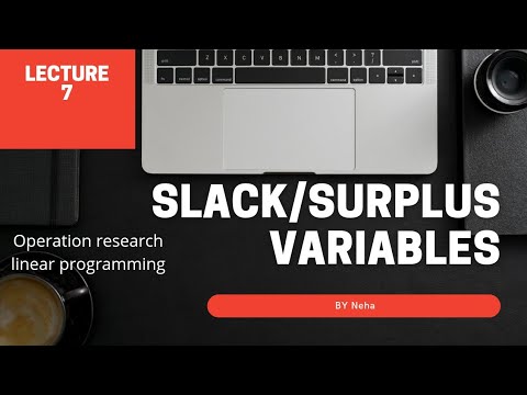 Discuss about slack /surplus variable ||linear programming ||operation ...