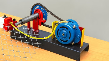 DIY Simple Fence Wire Netting Machine from a Washing Machine Motor | Genius Inventions & DIY Tools
