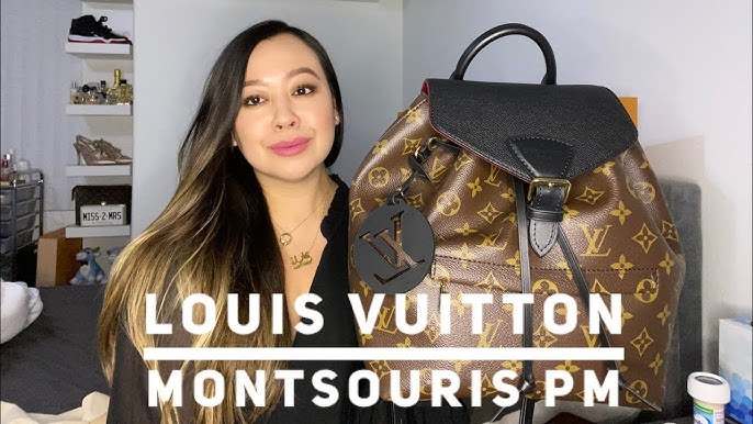 Review: Louis Vuitton Montsouris PM Backpack  What It Looks Like + What  Fits Inside + Try On 