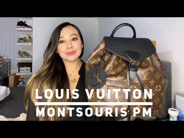 Louis Vuitton New 2020 Monogram Noir Montsouris PM Backpack 