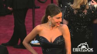 Sofia Vergara arrives at the 2016 Oscars in Hollywood.
