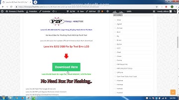 Lava Iris 88 S232 Flash File Sp Tool Error And Hang Logo Fixed Firmware Download