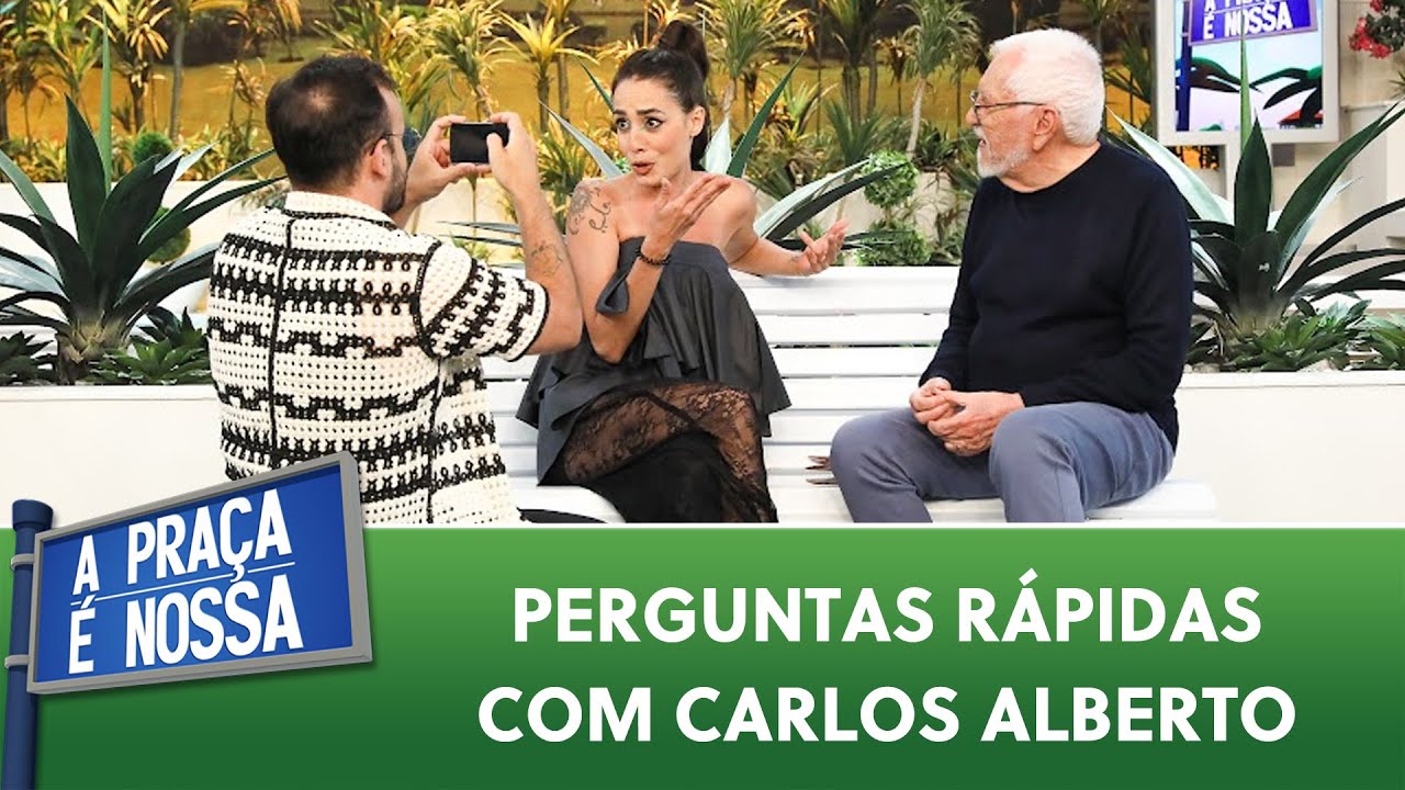 Perguntas rápidas com Carlos Alberto | A Praça É Nossa (29/02/24)