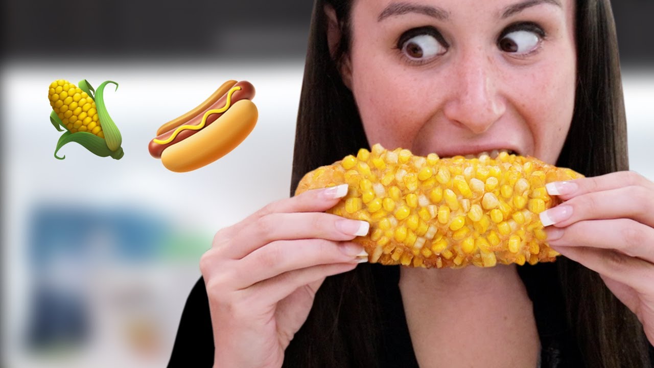 CORN on the DOG **Corn on the Cob But Instead of the Corn Bone It...