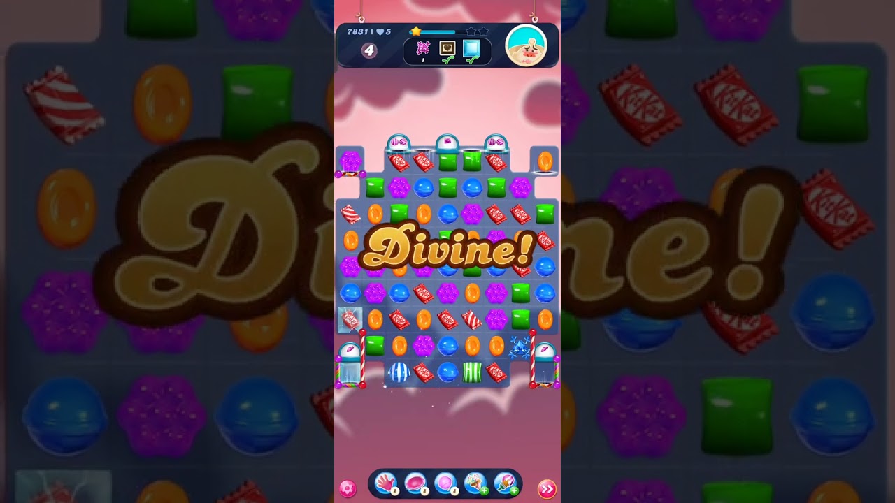 Candy Crush level 7831 failed 2