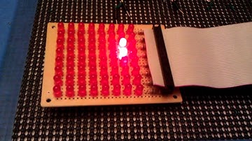 8x8 multiplexed led matrix