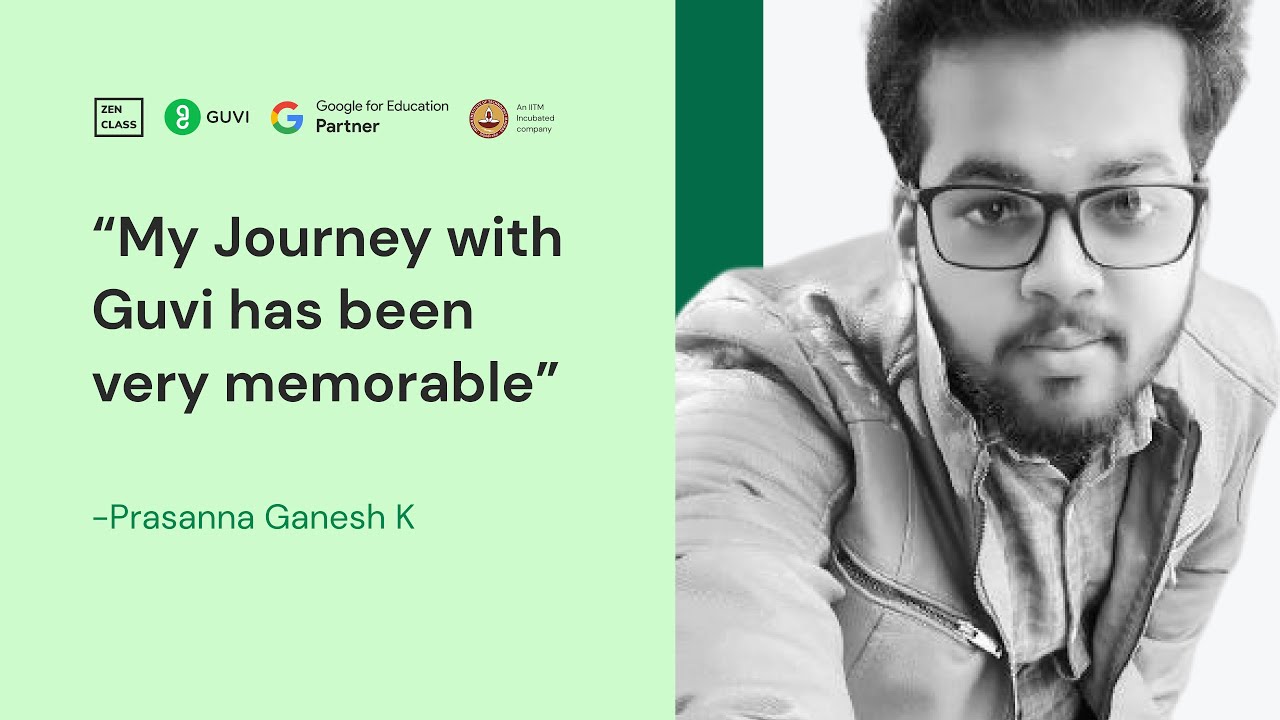 Prasanna Ganesh| My Journey has been very memorable | Data Science| Zen ...