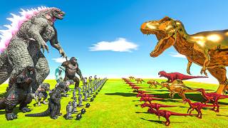 Godzilla Monsters vs Dinosaurs T-rex - Animal Revolt Battle Simulator screenshot 1