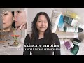 5 months of *unsponsored* empties for acne &amp; texture | current holy grail korean skincare products