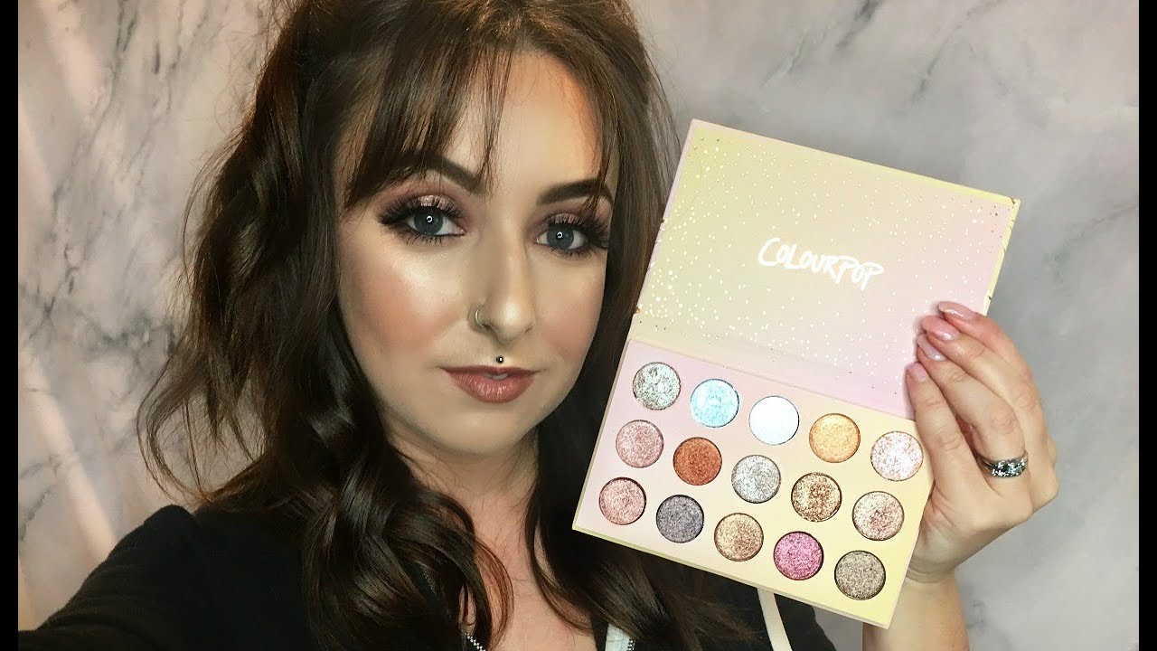 COLOURPOP GOLDEN STATE OF MIIND | SWATCHES & TRY ON - YouTube