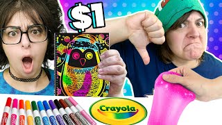 Cash or Trash? Testing 5 Dollar Store Craft Kits Crayola 1$