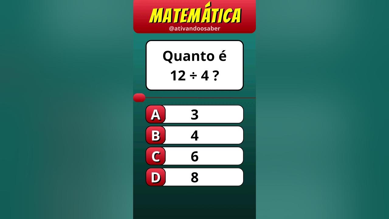 QUIZ DE MATEMÁTICA parte 156 