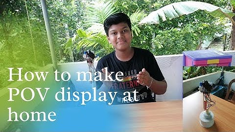 How to make POV display at home | Malayalam | saheel