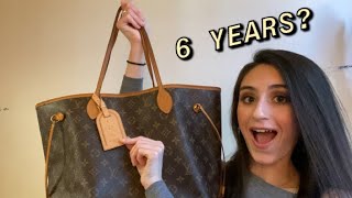 LOUIS VUITTON NEVERFULL MM REVIEW [4 YEAR UPDATE] 🙊 WEAR & TEAR