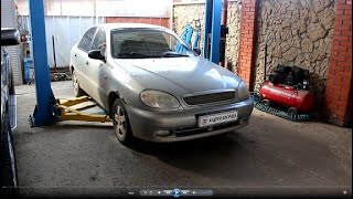 Замена сайлентблоков передних рычагов на Chevrolet Lanos Шевроле Ланос 2008 года