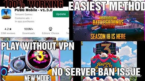 How to update pubg mobile V.1.3 | Play Without VPN | No server Ban Issue | 3rd Anniversary Update |