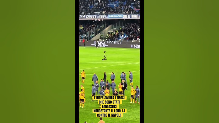 L’INTER  SALUTA I TIFOSI DOPO L’ 1-1 A NAPOLI! #napoliinter #sir #inter #napoli #seriea #scudetto