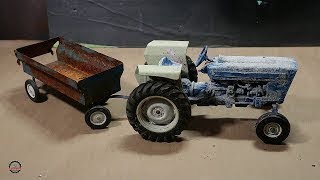 Vintage Ertl 1/12 Scale Ford 4600 Toy Tractor Restoration: Before And After