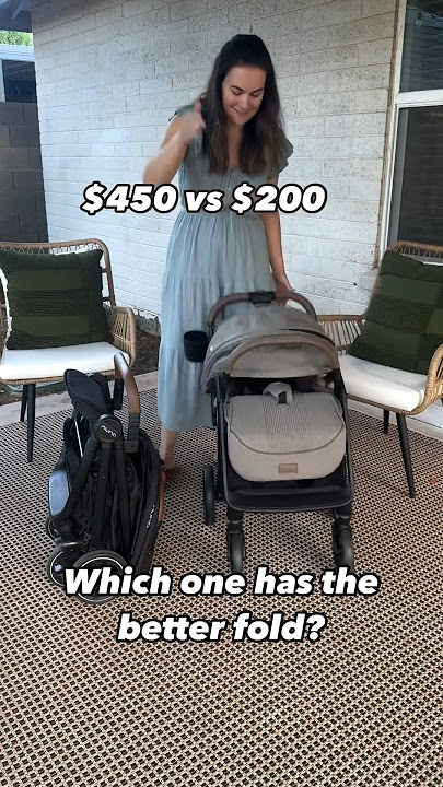 Nuna TRVL vs Joie Nutmeg - which has the better fold? #shorts #nuna #stroller #baby