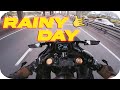 Ninja zx25r yoshimura r11 sound   rainy season with dji action 4 4k 60fps