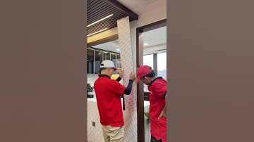 Thi công tấm ốp than tre trắng sứ cải tạo phòng ăn