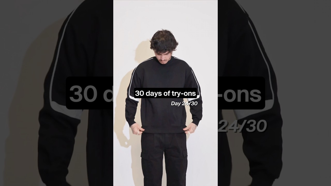 Day 24/30: Tapstitch garment try-ons I TAPED CREWNECK🔥